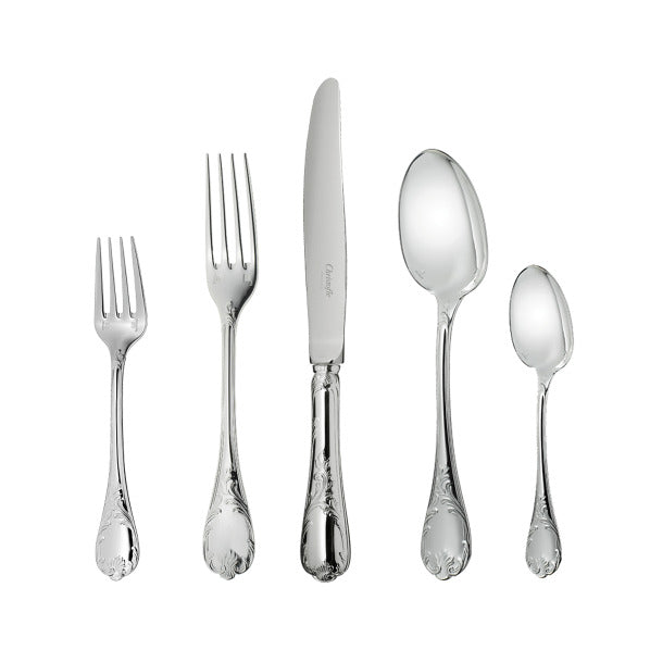 Marly by Christofle Paris Sterling Silver Flatware Set 30 Piece with Chest New