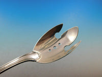 Borgia by Buccellati Italy Sterling Silver Ice / Salad Serving Tongs Pierced 8"