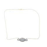 Edwardian 14k White and Yellow Gold Diamond and Pearl Pendant (#J5152)