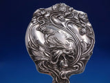 William Kerr Sterling Silver Hand Mirror Art Nouveau #1447 Figural (#6658)