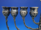 Judaica by Unknown .800 Silver Menorah 8-Candle 11" Tall x 8 1/2" (#6533)
