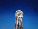 Coin Silver Folding Pocket Knife Floral and Beaded 2 Blades Vintage (#6681)