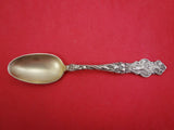 Irian by Wallace Sterling Silver Demitasse Spoon Gold Washed 3 7/8" Antique