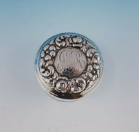 Hamilton and Diesinger Sterling Silver Dresser Jar with Glass Floral (#3369)