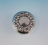 Hamilton and Diesinger Sterling Silver Dresser Jar with Glass Floral (#3369)