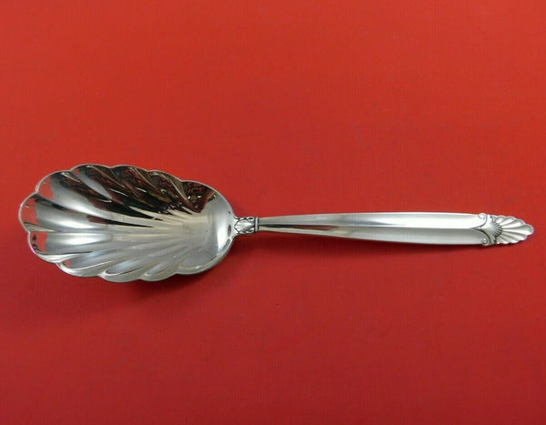 Empress by International Sterling Silver Salad Serving Spoon 9" Vintage