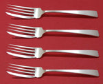 Craftsman by Towle Sterling Silver Fish Fork Set 4pc AS Custom Made 7 3/8"