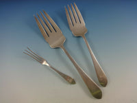 Pointed Antique by R&B/D& H Sterling Silver Flatware Service Set Service 57 Pcs