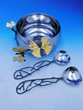 Butterfly Ginkgo by Michael Aram Stainless Steel & Brass Serving Bowl Set New