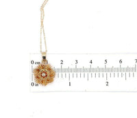 14k Yellow Gold Victorian Genuine Natural Diamond Lavaliere Pendant (#J5544)