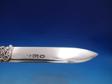Coin Silver Folding Pocket Knife Floral Motif and Scrollwork Vintage (#6680)