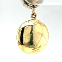 14k and Platinum Black Onyx Art Deco Earrings (#J5528)