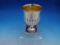 English Sterling Silver Water Goblet Square Base GW Worn Marks London (#6670)