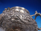 French Silver Footed Bowl with Figural Handles and Applied Ribbons (#4219)