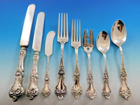 Majestic by Alvin Sterling Silver Flatware Set for 12 Dinner Service 98 Pieces