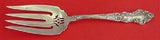 Meadow Rose By Wallace Watson Sterling Silver Cold Meat Fork Pierced 7 3/4"