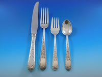 Old Maryland Engraved by Kirk Sterling Silver Flatware Set Service 50 pcs Dinner