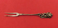 German Sterling Silver Lemon Fork 2-Tine with Rose Handle 3 1/2"