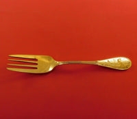 Audubon Gold by Tiffany and Co Sterling Silver Dessert Fork 6 3/8"