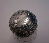 Cluny by Gorham Sterling Silver Perfume Bottle Crystal #B1V 5 3/4" Tall (#3135)