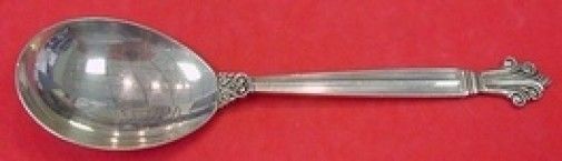 Acanthus by Georg Jensen Sterling Silver Preserve Spoon 6 3/4"