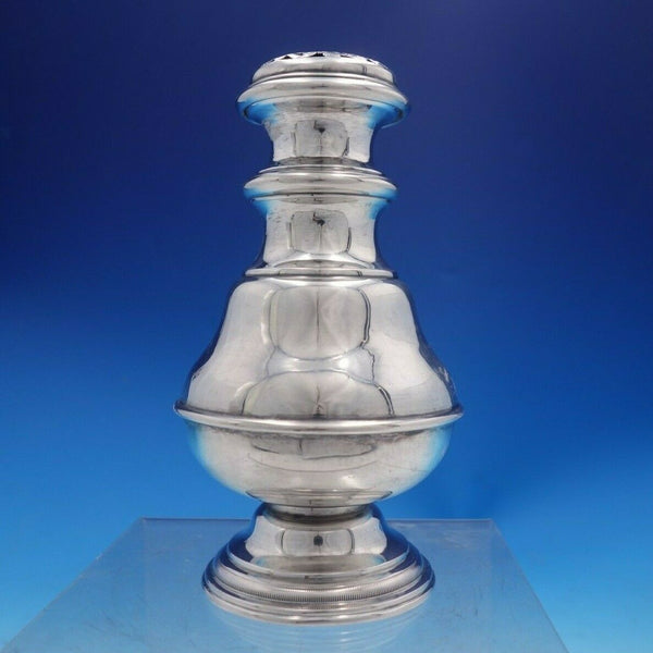 Austrian Sterling Silver Muffineer w/ Fancy Engraved Pierced Top c.1840s (#4073)