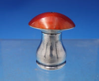 Mushroom by Ela Danish Sterling Silver Enamel Salt Pepper Shaker Set 2pc (#7234)