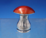 Mushroom by Ela Danish Sterling Silver Enamel Salt Pepper Shaker Set 2pc (#7234)