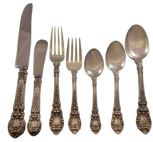 Charles II by Lunt Sterling Silver Flatware Service for 8 Set 62 Pieces Dinner