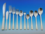 Moderne by Adra Sterling Silver Flatware Set Modernism California 140 pcs