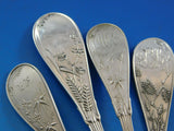 Japanese by Tiffany Co Sterling Silver Flatware Set Service 61 pc Audubon Birds