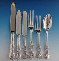 King by Dominick & Haff Sterling Silver Flatware Set Service 144 Pieces Shell