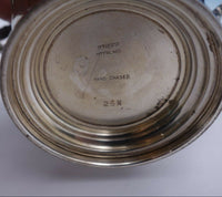 Rose by Stieff Sterling Silver Sugar and Creamer Set 2pc Hand Chased (#3149)
