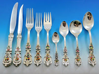 Francis I Reed & Barton Sterling Silver Flatware Set Service 119 pcs Enameled