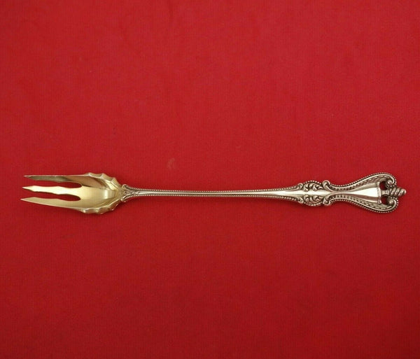 Old Colonial by Towle Sterling Silver Cocktail Fork Gold Washed Small Top 6"