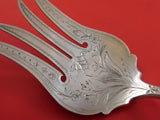 Antique Lily Engraved by Unknown Sterling Silver Fish Serving Set BC 2pc