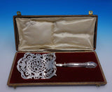 French Silver Asparagus Server HH SP Blade .950 Handle Pierced BC Fitted Box 11"