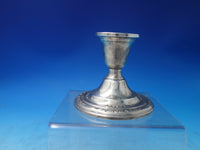 Courtship by International Sterling Silver Pair Short Candlesticks #N251 (#6140)