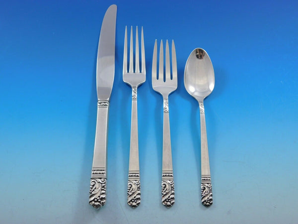 Casa Grande by Oneida Sterling Silver Flatware Set for 8 Service 36 Pieces
