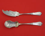 Wolfers Freres Belgian .800 Silver Serving Set 2pc Butter Knife Sugar Spoon BC