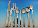 Modern Classic by Lunt Sterling Silver Flatware Set for 12 Service 114 pc Dinner