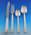 Capitol by Fortunoff Italy Sterling Silver Flatware Set Service Dinner 45 pieces