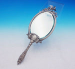 Tiffany and Co Sterling Silver Hand Mirror Early Union Square Birds Cherub #3764
