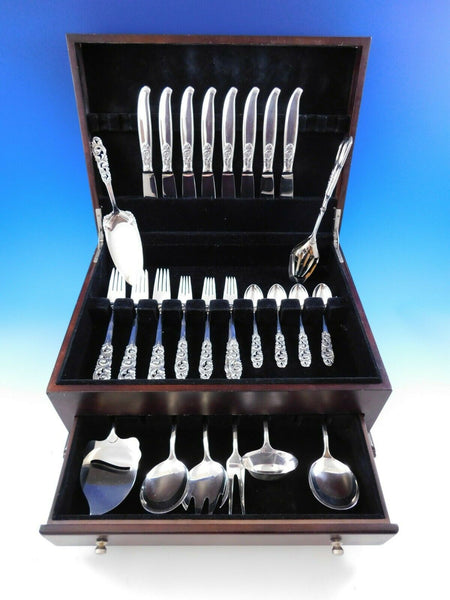 Tele by Mylius Brodrene Silver Flatware Set Service 40 pcs Norwegian Pierced