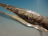 Japanese by Tiffany & Co. Sterling Silver Asparagus Tong Yoked Pierced 10 3/8"