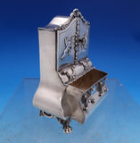 Dutch .833 Silver Doll House Buffet with Cupids 3 1/4" x 2" c. 1910 (#7497)