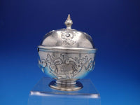 1728 Georgian English Sterling Silver Round Sauce Bowl with Cover (#4306)