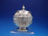 1728 Georgian English Sterling Silver Round Sauce Bowl with Cover (#4306)