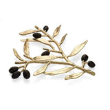 Olive Branch Gold by Michael Aram Natural and Oxidized Brass Trivet - New