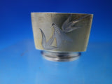 Japanese by Gorham Sterling Silver Master Salt Dish Moth Aesthetic (#6243)